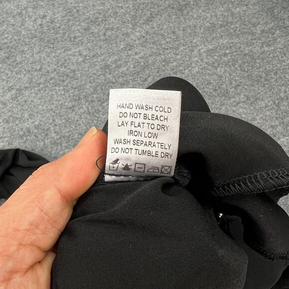 Superdown Jazmin Zip Up Jumpsuit Womens S Small Black Belted Waist Elastic Leg - Picture 9 of 14